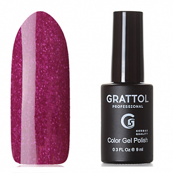 Фото гель-лак №80 color gel polish shining ruby 9 мл, grattol