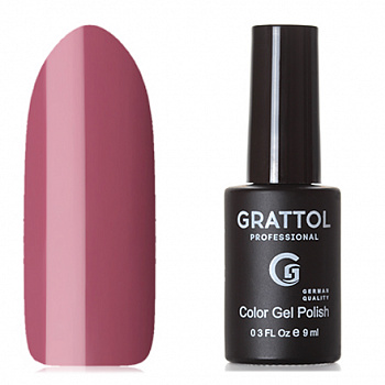 Фото гель-лак №24 color gel polish dusty purple 9 мл, grattol