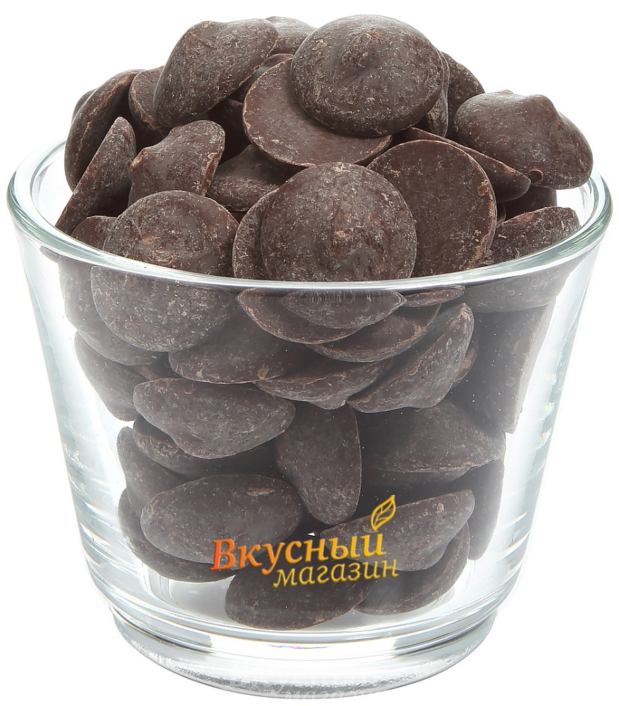Фото шоколад темный 55,5% какао в галетах noir selection belcolade, 250 гр.