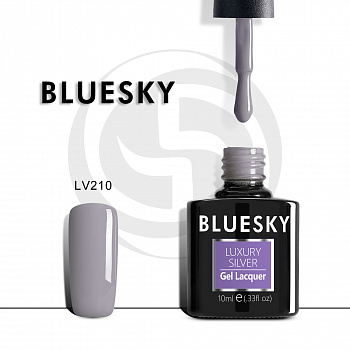 Фото гель-лак №210 luxury silver 10 мл, bluesky