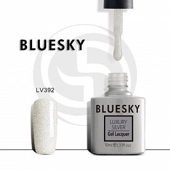 Фото гель-лак №392 luxury silver 10 мл, bluesky