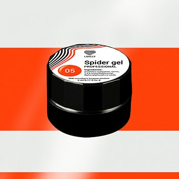 Фото краска гель паутинка №05 spider gel 5 мл, lovely