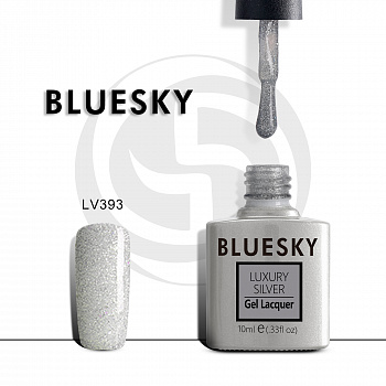 Фото гель-лак №393 luxury silver 10 мл, bluesky