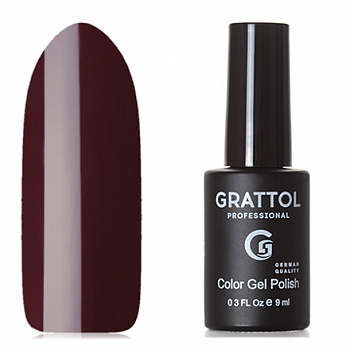 Фото гель-лак №100 color gel polish merlot 9 мл, grattol