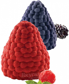 Фото силиконовая форма multiflex ежевика и малина 3d mora lampone silikomart moralamp