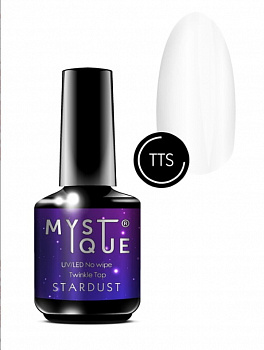 Фото топ без липкого слоя  с блестками stardust 15 мл, mystique