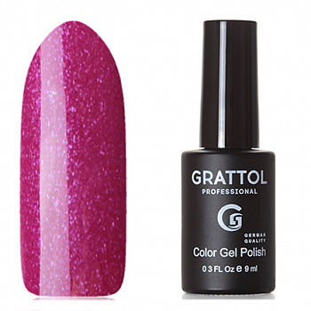 Фото гель-лак №86 color gel polish glossy crimson 9 мл, grattol