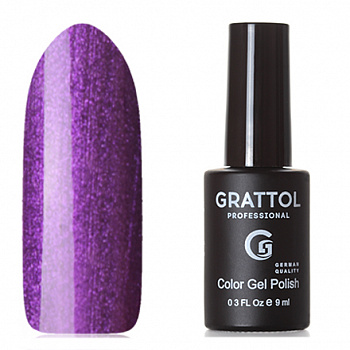 Фото гель-лак №92 color gel polish shining plum 9 мл, grattol