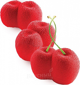 Фото силиконовая форма черешня 3d rosso ciliegia silikomart