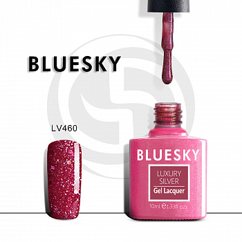 Фото гель-лак №460 luxury silver 10 мл, bluesky