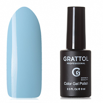 Фото гель-лак №89 color gel polish ice blue 9 мл, grattol