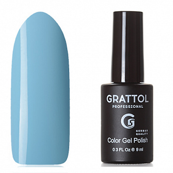 Фото гель-лак №15 color gel polish ваву blue 9 мл, grattol