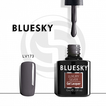 Фото гель-лак №173  luxury silver 10 мл, bluesky