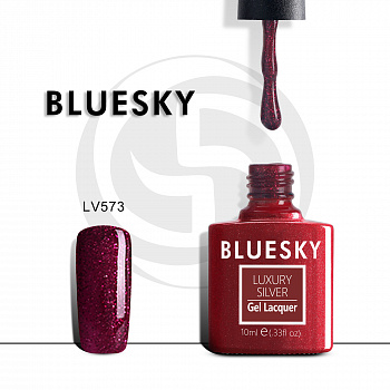Фото гель-лак №573 luxury silver 10 мл, bluesky