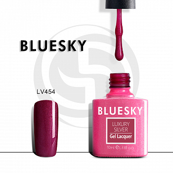 Фото гель-лак №454 luxury silver 10 мл, bluesky