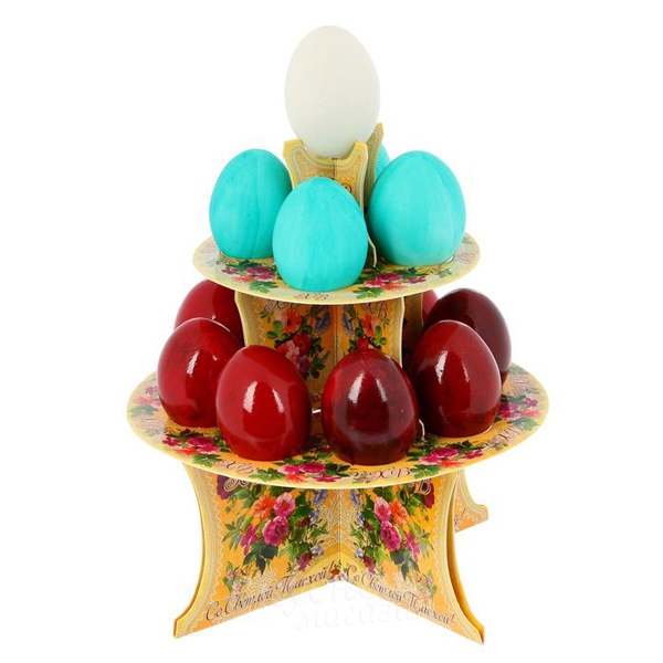 Подставка для пасхальных яиц «Христос Воскрес», 20×9,5×15,5 см
