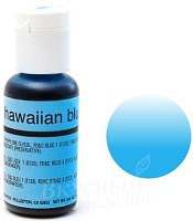 Фото краска для аэрографа голубая hawaiian blue chefmaster, 18 гр.(набор 2 шт.) 