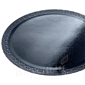 Фото подложка под торт усиленная 12 см. черная леонардо 2,5 мм.