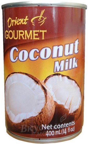 Фото кокосовое молоко 60% ориент гурмэ, 400 мл.