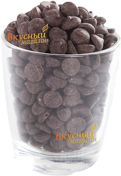 Фото шоколад темный 54,5% какао в галетах barry callebaut, 500 гр.