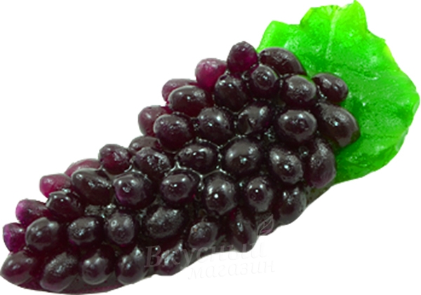 Фото украшение мармеладное виноград темный мармелатье 16 шт.