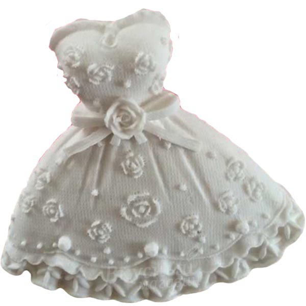 Фото молд для шоколада/мастики силиконовый платье принцессы
