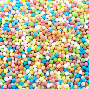 Фото декор шарики разноцветные монпарель, 100 гр.
