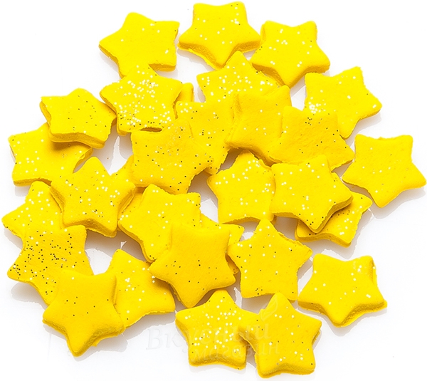 Фото украшение сахарное звезды желтые mp marinovic