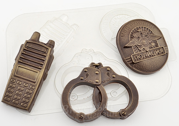 Фото молд для шоколада/мастики набор полиция
