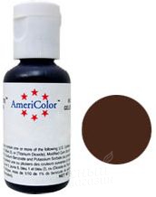 Фото краска коричнево-шоколадная гелевая chocolate brown americolor, 21 гр.