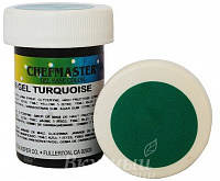 Фото краска бирюзовая гелевая концентрир. turquoise chefmaster, 28 гр. (набор 2 шт.)           