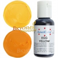 Фото краска желтая гелевая egg yellow americolor, 21 гр.