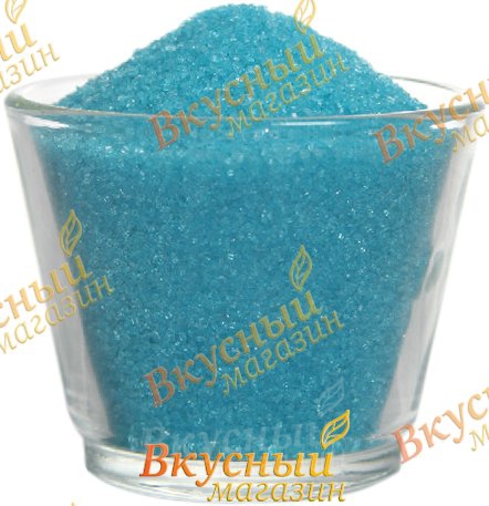 Фото декор сахар голубой, 100 гр.
