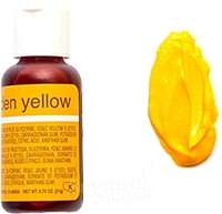 Фото краска желтое золото гелевая golden yellow liqua-gel chefmaster, 20 гр. (набор 2 шт.) 
