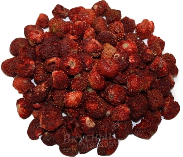 Фото земляника лесная вяленая цельная ягоды сибири, 50 гр.