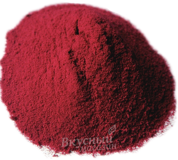 Фото краситель натуральный сухой красный (концентрат свекольного сока) paula, 50 гр.