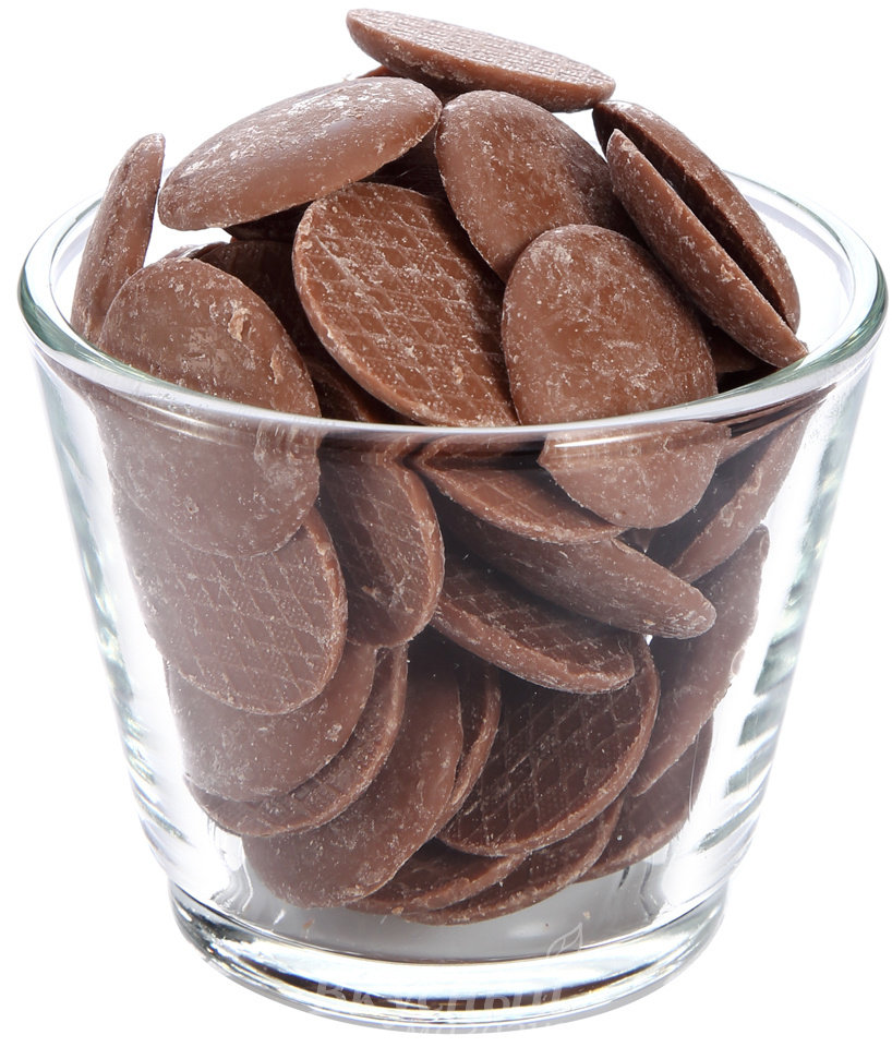 Фото шоколад молочный 33% какао в монетах milk claire carma, 500 гр.