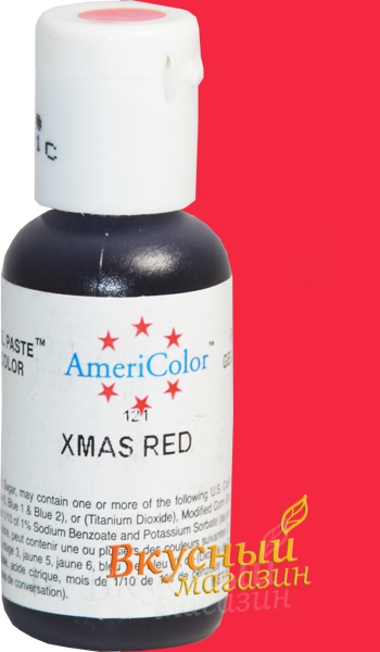 Фото краска красная рождественская гелевая xmas red americolor, 21 гр.