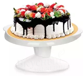 Фото подставка для торта, крутящаяся с наклоном tescoma delicia 630558