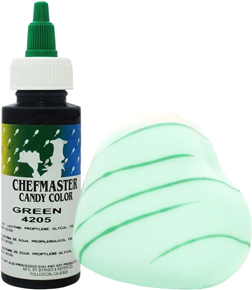 Фото краска гелевая жирорастворимая зеленая green candy color chefmaster, 56 гр.