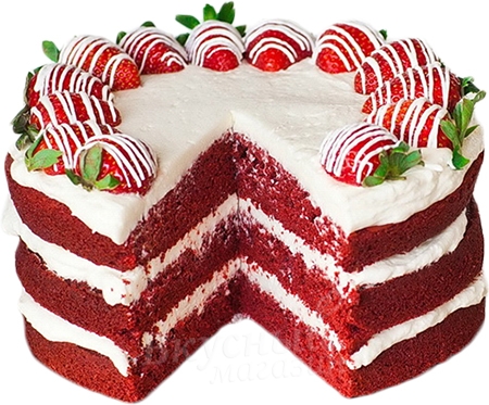 Фото смесь для торта красный бархат red velvet cake polen, 200 гр.
