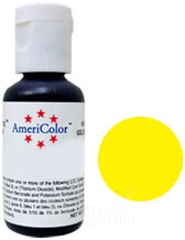 Фото краска желтая электрик гелевая electric yellow americolor, 21 гр.