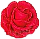 Фото украшение сахарное роза красная, 17 шт. топ продукт