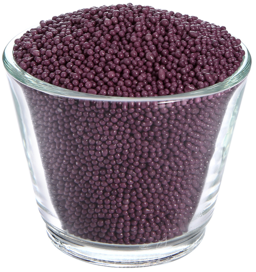 Фото декор шарики темно-фиолетовые 2 мм. топ декор, 100 гр.