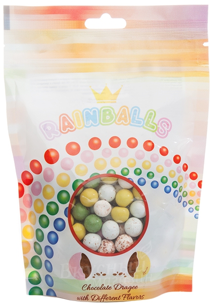 Фото украшение шоколадное драже разноцветное rainballs bind, 150 гр.