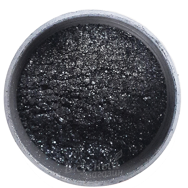 Фото блестящая пыльца съедобная черная pitch black food colors, 5 гр.