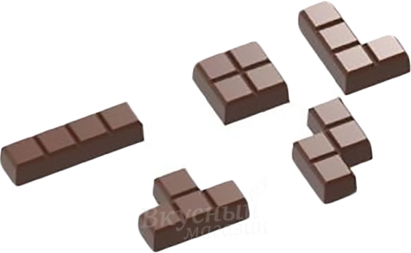 Фото форма для конфет тетрис chocolate world cf0238