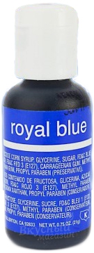 Фото краска для аэрографа синий королевский royal blue chefmaster, 18 гр.