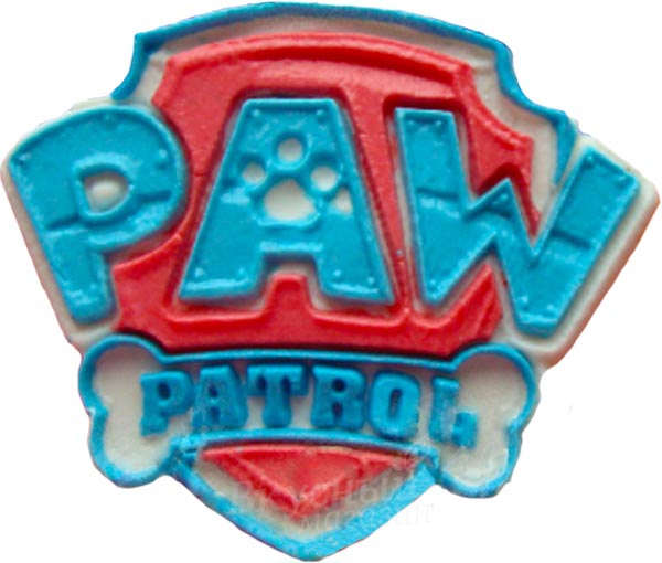 Фото молд для шоколада/мастики силиконовый щеняч. патруль лого