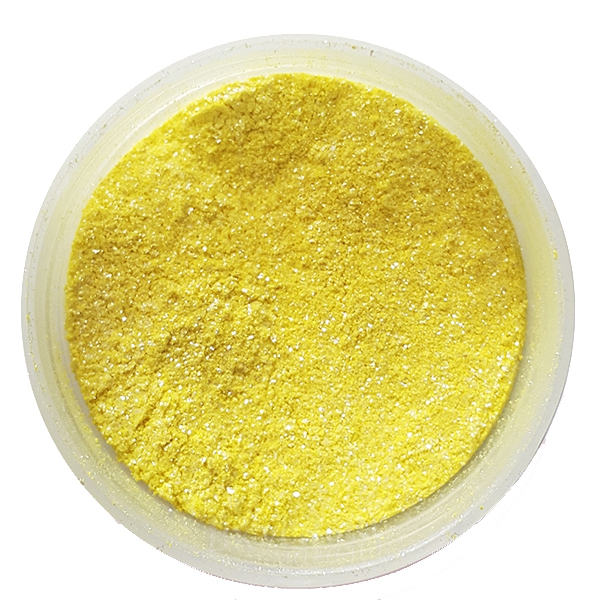 Фото блестящая пыльца съедобная лимон sparkling lemon food colors, 2,6 гр.